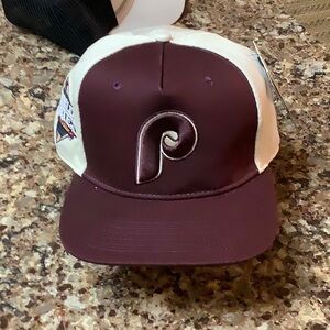 Vintage Phillies World Series 2008 Maroon Baseball Cap
